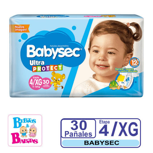 PAÑAL BABYSEC 4/XG x30 unds